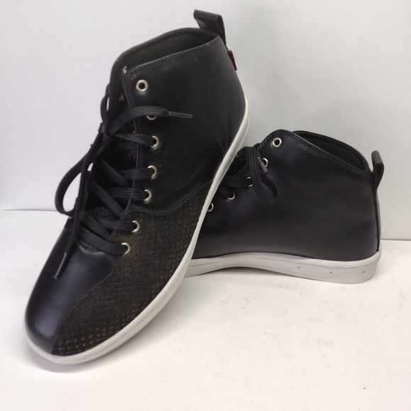 NFN Gourmet Quattro Skate 2 X Black Scale l Size 9.5 l Leather High Top l NWOT - Picture 2 of 13